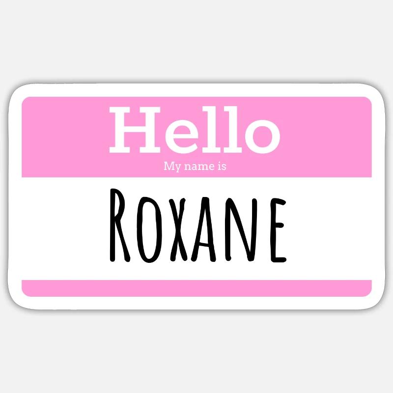 ROXANE - Sticker Größe S (10 x 10 cm) - Mattweiß