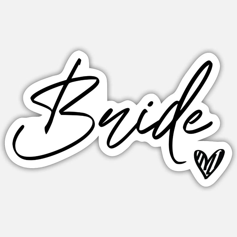 Bride Sticker size S (10 x 10 cm)
