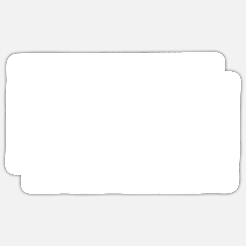 je peux pas j'ai théâtre (rectangles) - Sticker taille S (10 x 10 cm) - blanc mat
