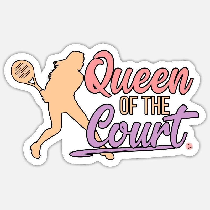 Reine de la Cour - Sticker taille S (10 x 10 cm) - blanc mat