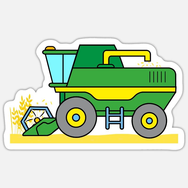 Moissonneuses-batteuses Sticker taille S (10 x 10 cm)