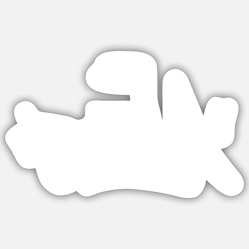Berlin Graffiti Design - Sticker size S (10 x 10 cm) - white matte