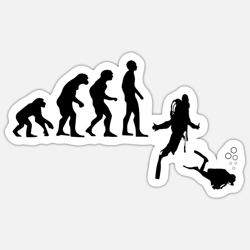 Diving Dive Dive Sticker size S (10 x 10 cm)