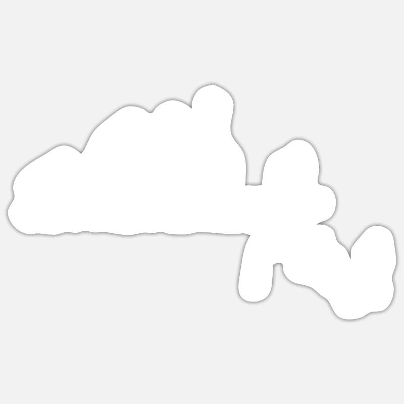 Diving Dive plonger - Sticker taille S (10 x 10 cm) - blanc mat