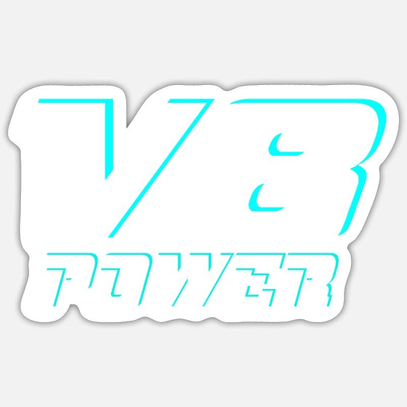 V8 Sticker size S (10 x 10 cm)
