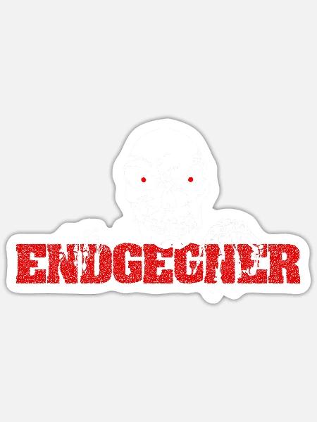 Endgegner - Der härteste Kampf - Sticker Größe S (10 x 10 cm) - Mattweiß
