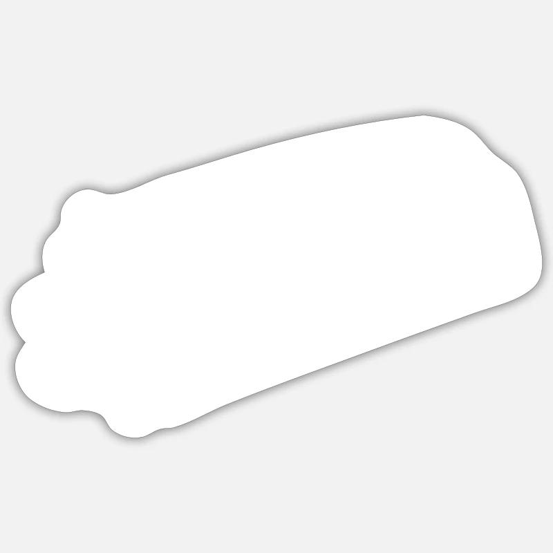 Burrito Symbol - Sticker Größe S (10 x 10 cm) - Mattweiß
