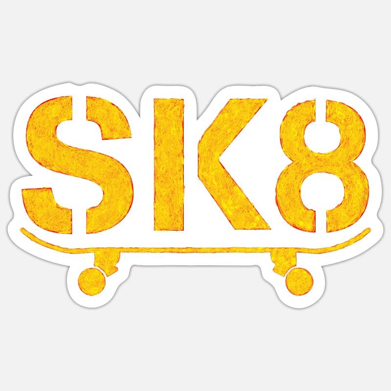 Skateboarding Sticker size S (10 x 10 cm)