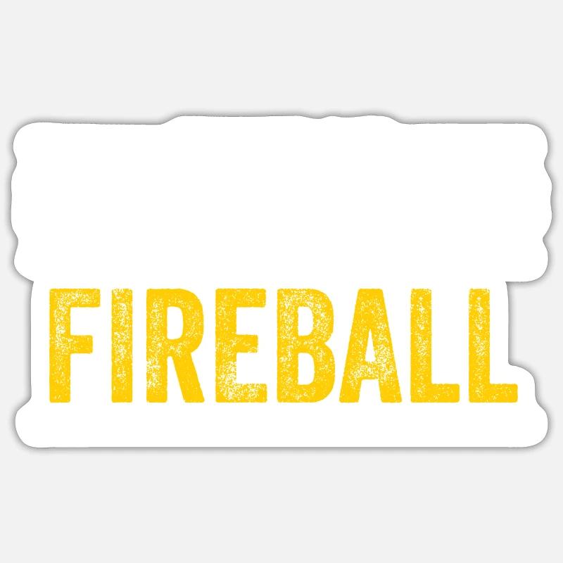 I cast Fireball Wizard Sorcerer DM Gift TTRPG - Sticker size S (10 x 10 cm) - white matte