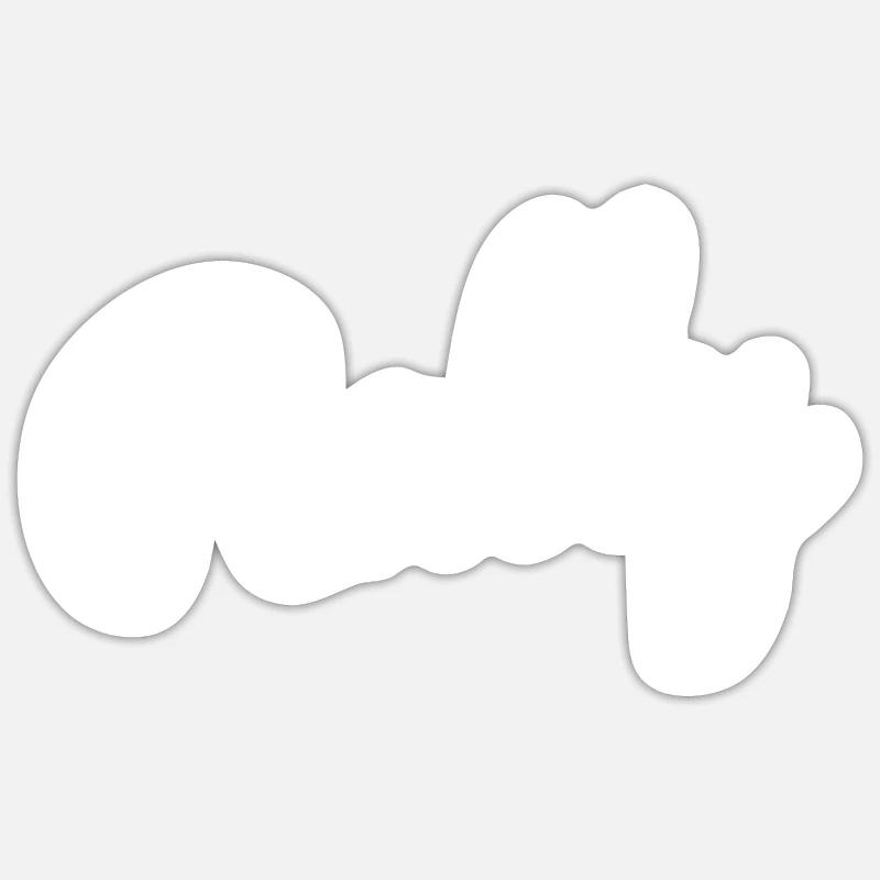 Rallye - Sticker taille S (10 x 10 cm) - blanc mat