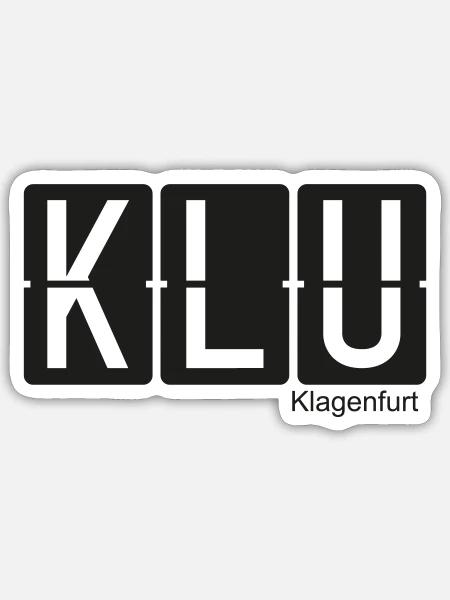 Klagenfurt - Sticker Größe S (10 x 10 cm) - Mattweiß