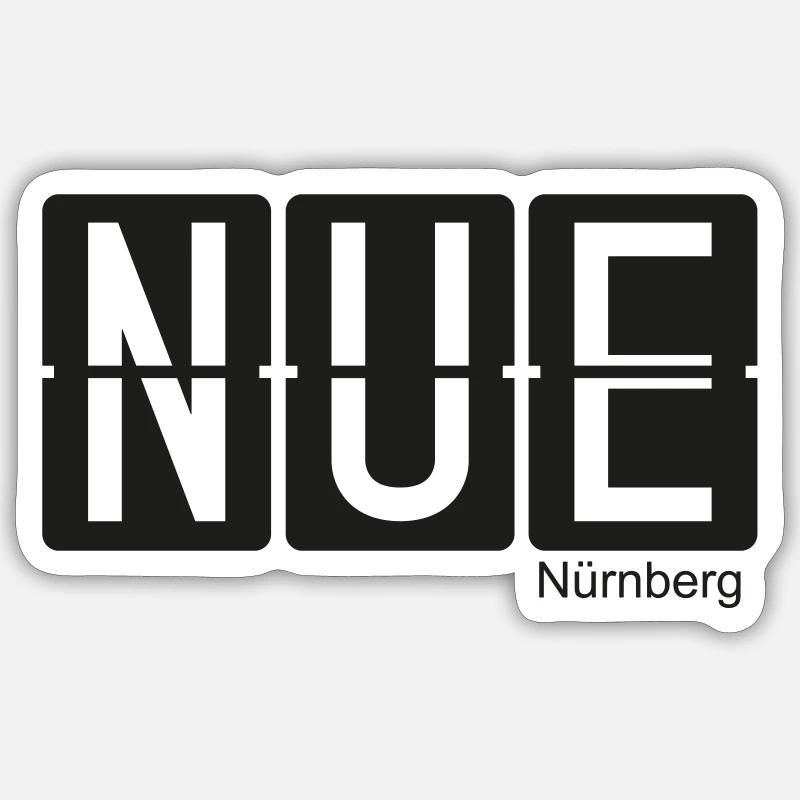 Nuremberg - Sticker size S (10 x 10 cm) - white matte