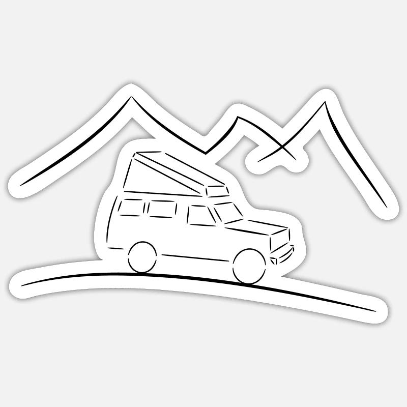 Landcruiser - Sticker size S (10 x 10 cm) - white matte