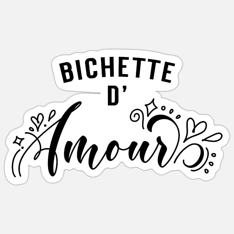 Bichette d'Amour Sticker taille S (10 x 10 cm)