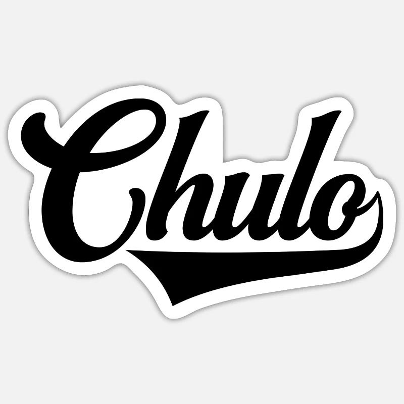Chulo Cool Cute Men Boys Mexican Latino Spanish - Sticker size S (10 x 10 cm) - white matte