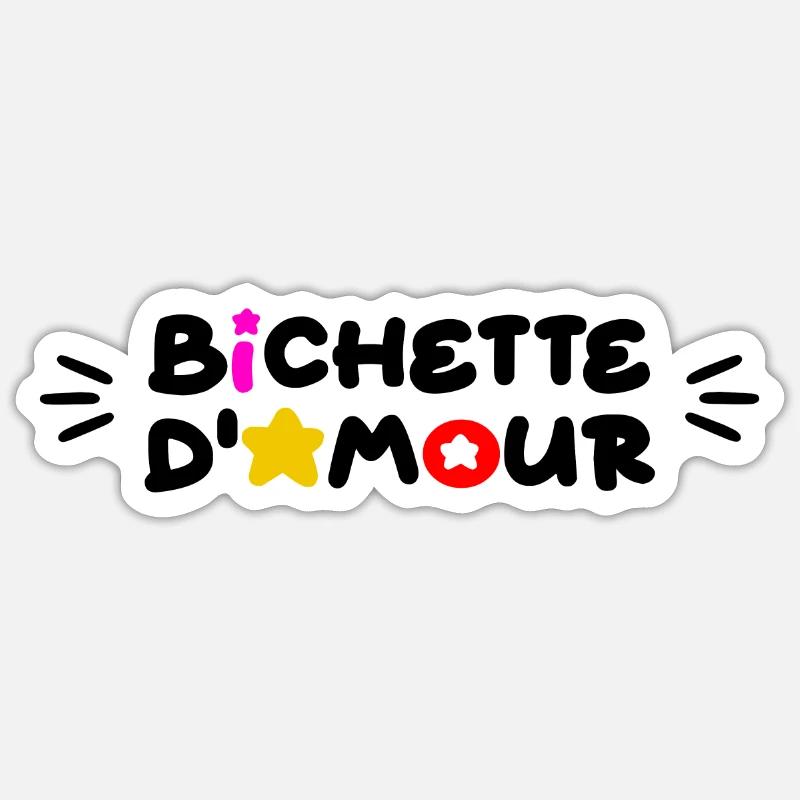 Bichette d'Amour Sticker taille S (10 x 10 cm)