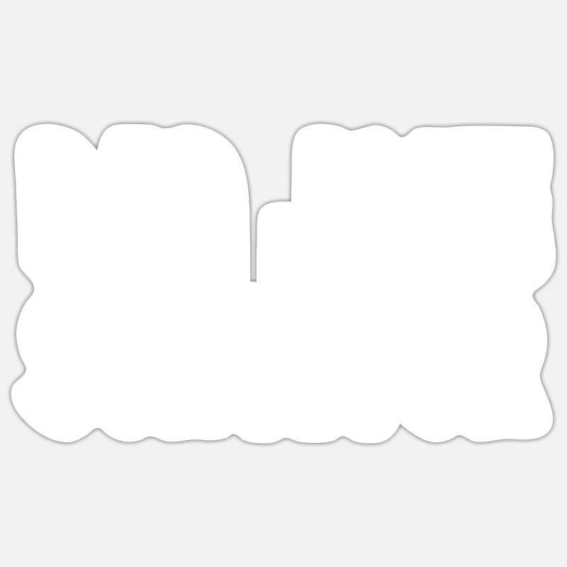 Papa Witz Überlebender - Sticker Größe S (10 x 10 cm) - Mattweiß