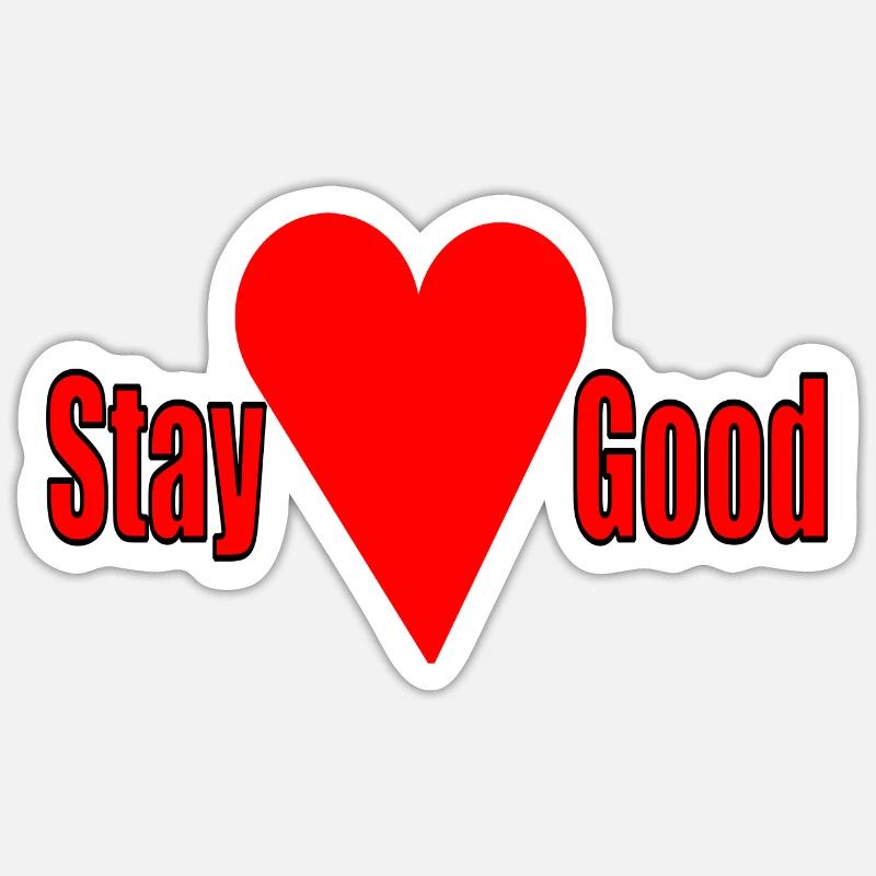 Sei brav - Sticker Größe S (10 x 10 cm) - Mattweiß