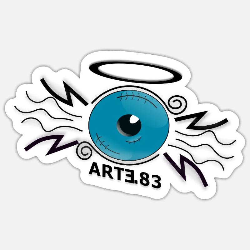 angel's eye - Sticker size S (10 x 10 cm) - white matte