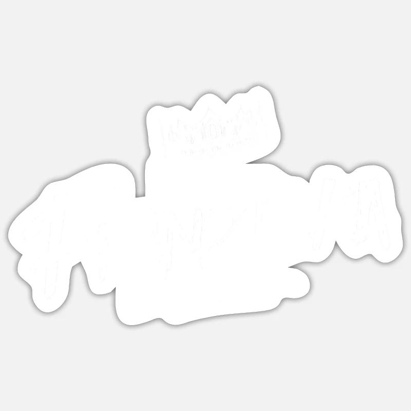 Franziska - Sticker Größe S (10 x 10 cm) - Mattweiß