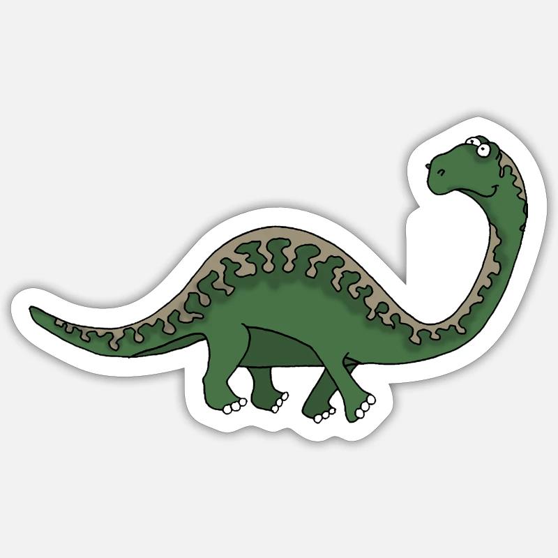 Dino 5 - Sticker size S (10 x 10 cm) - white matte