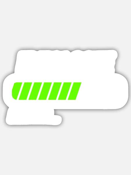 Fluglotse Loading Ladebalken - Sticker Größe S (10 x 10 cm) - Mattweiß