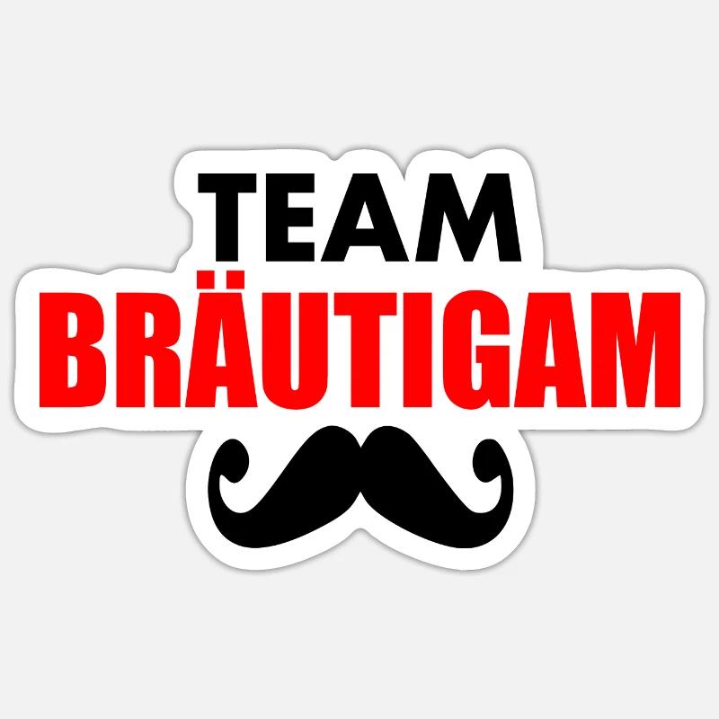 Team bräutigam Sticker Größe S (10 x 10 cm)