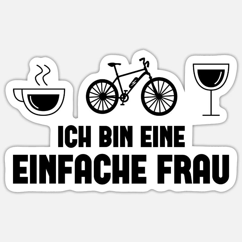 Ich bin ein Einfache Frau - (2) Sticker Größe S (10 x 10 cm)