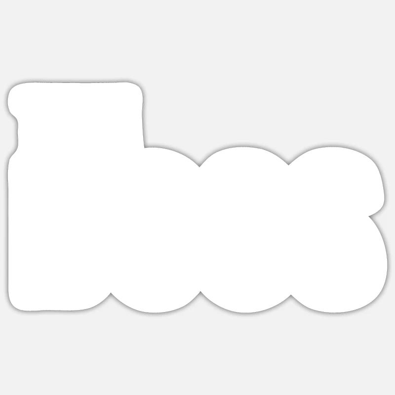 The boss - Sticker taille S (10 x 10 cm) - blanc mat