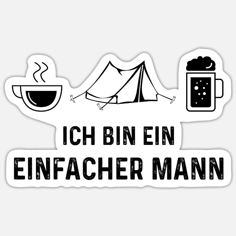 Ich bin ein Einfacher Mann 1 - Sticker Größe S (10 x 10 cm)