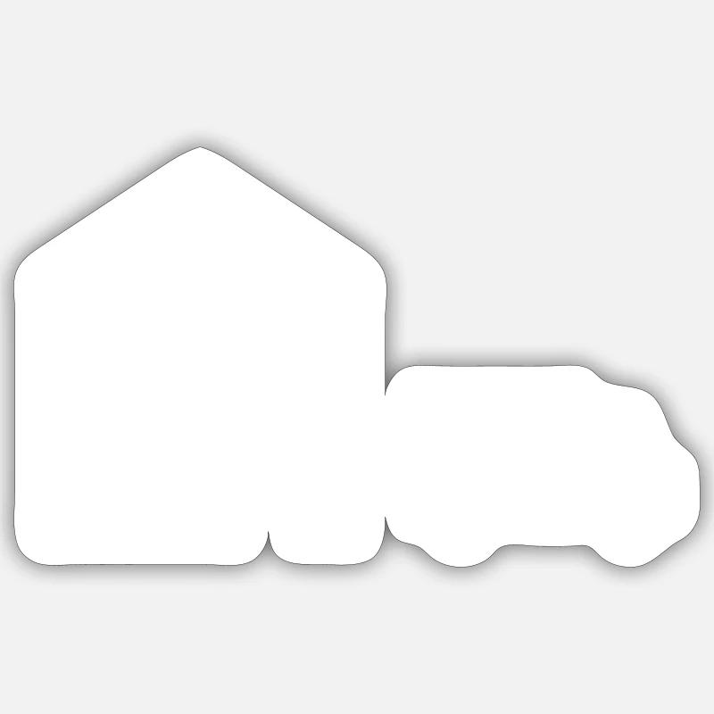 Logistics - Sticker size S (10 x 10 cm) - white matte