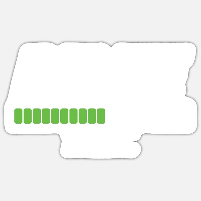 Rente Loading... Sticker Größe S (10 x 10 cm)
