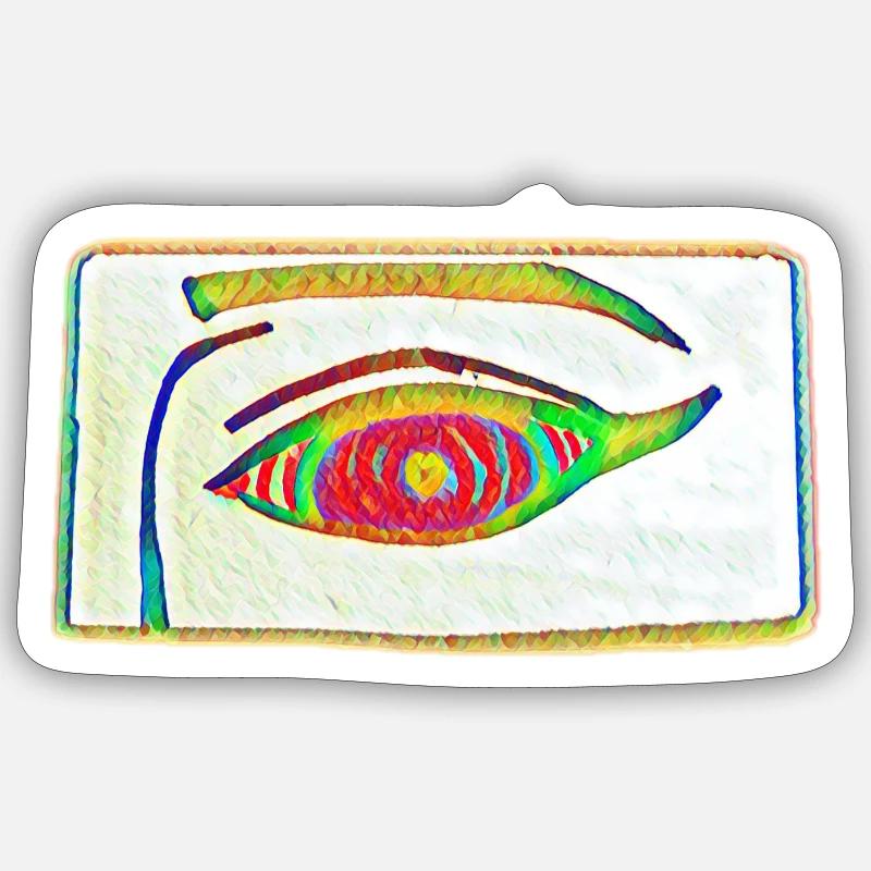 Illusion eye Sticker Größe S (10 x 10 cm)