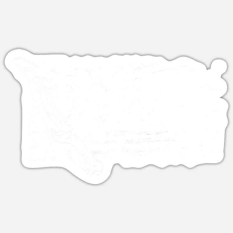 Parachutisme intérieur - Sticker taille S (10 x 10 cm) - blanc mat