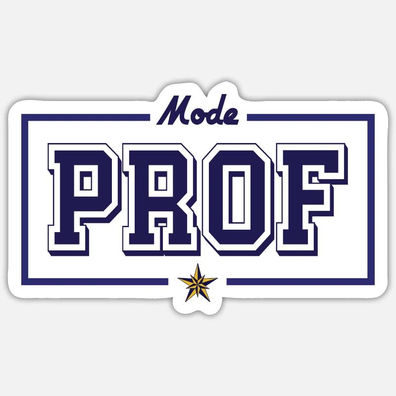 Mode prof Sticker taille S (10 x 10 cm)