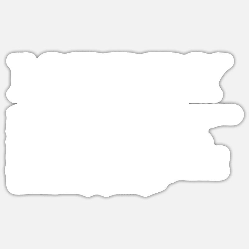 LUXE - Exemples - Série Lignes - Sticker taille S (10 x 10 cm) - blanc mat
