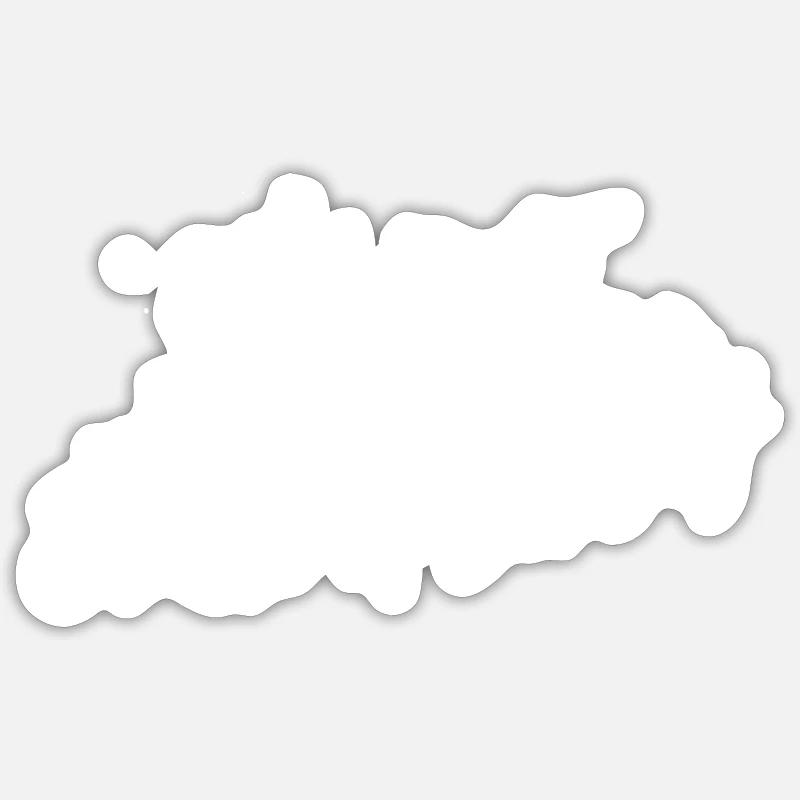 J’aime Bratislava - Sticker taille S (10 x 10 cm) - blanc mat