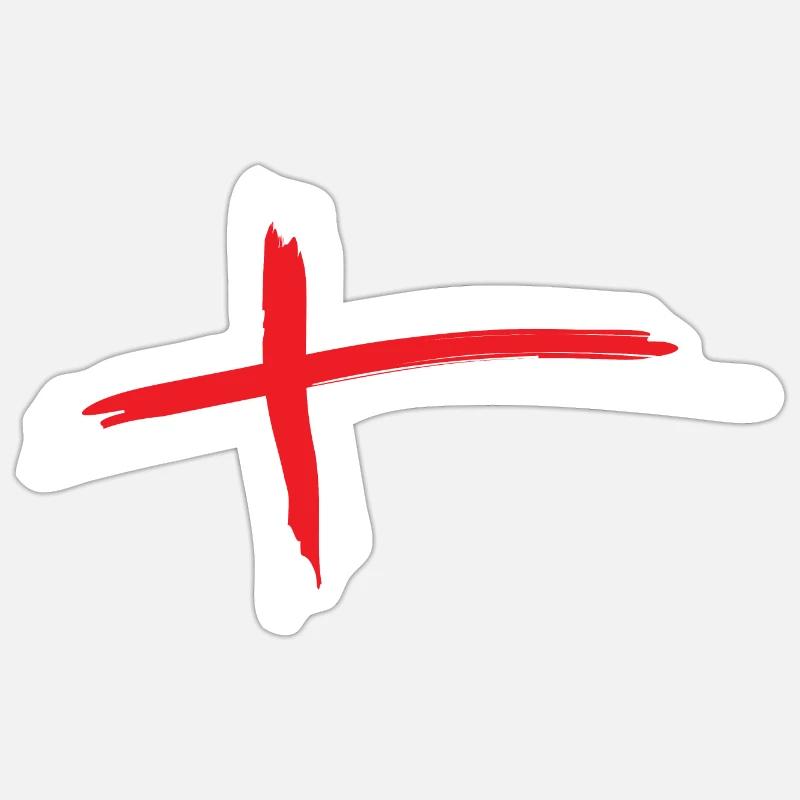 Drapeau de l’Islande - Sticker taille S (10 x 10 cm) - blanc mat
