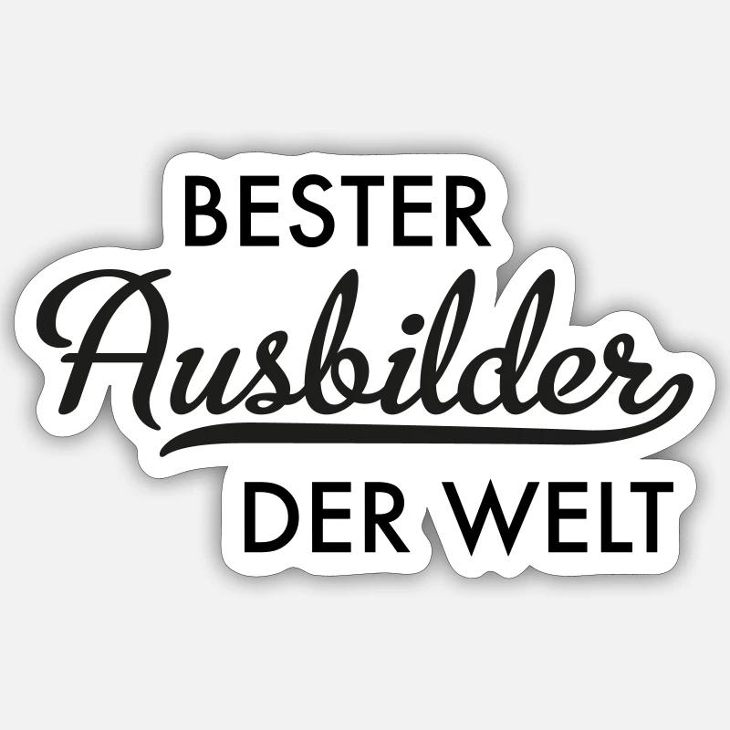 Ausbilder - Sticker Größe S (10 x 10 cm) - Mattweiß