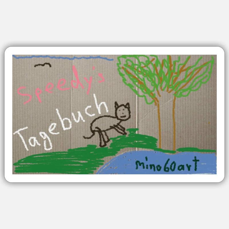 Speedy's Diary - Sticker size S (10 x 10 cm) - white matte