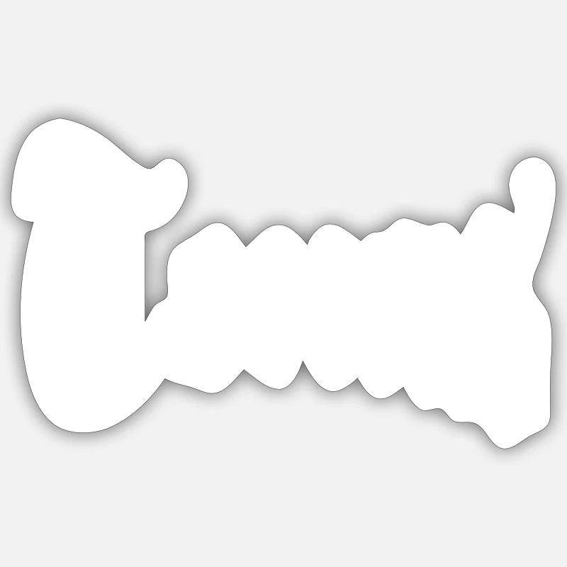 Texas - Sticker Größe S (10 x 10 cm) - Mattweiß