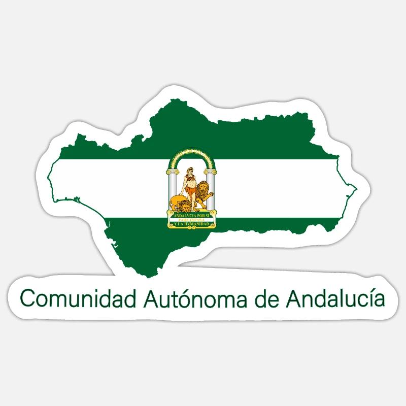 Andalucia - Sticker size S (10 x 10 cm) - white matte