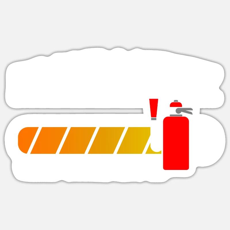 Brandschutz überprüft Brandschutzbeauftragter Sticker Größe S (10 x 10 cm)