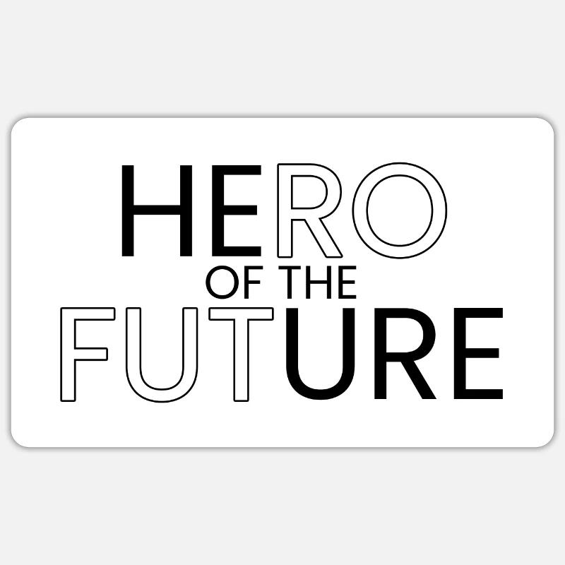 Held der Zukunft Sticker Größe S (10 x 10 cm)