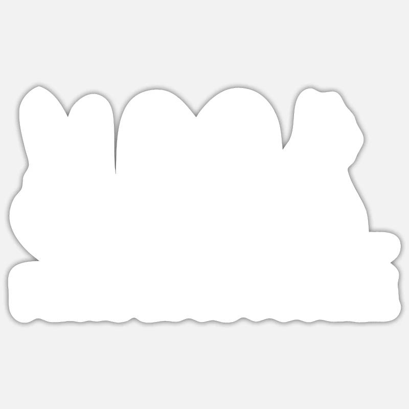 Holländischer Schäferhund Berger hollandais - Sticker taille S (10 x 10 cm) - blanc mat