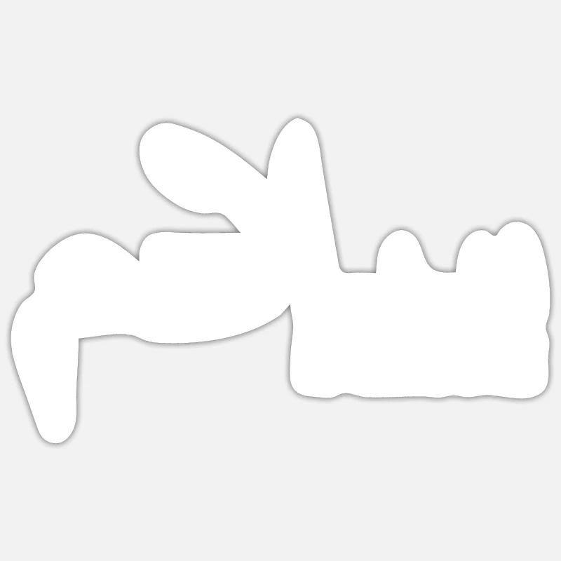 Peace - Sticker size S (10 x 10 cm) - white matte