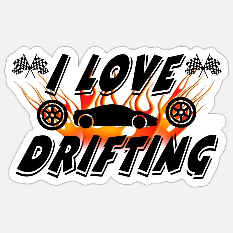 Car - Sticker size S (10 x 10 cm) - white matte