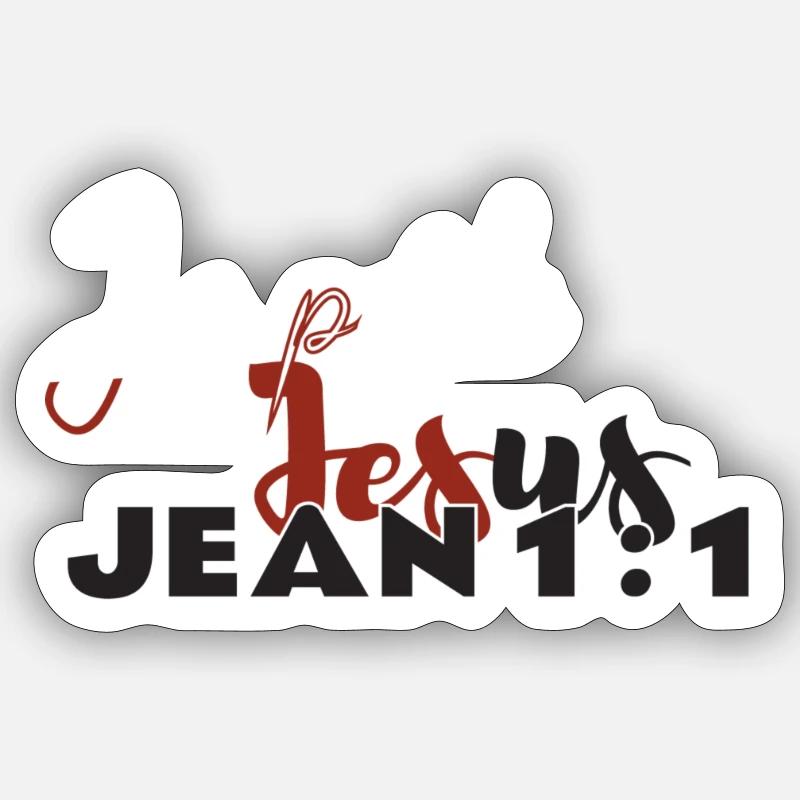 Je parle JESUS Sticker taille S (10 x 10 cm)