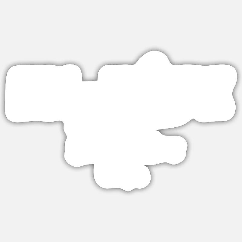 TITRE & SOUS TITRE - Sticker taille S (10 x 10 cm) - blanc mat