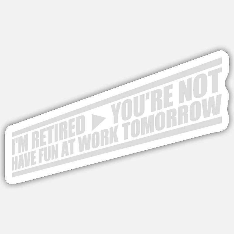 have fun at work - Sticker Größe S (10 x 10 cm) - Mattweiß